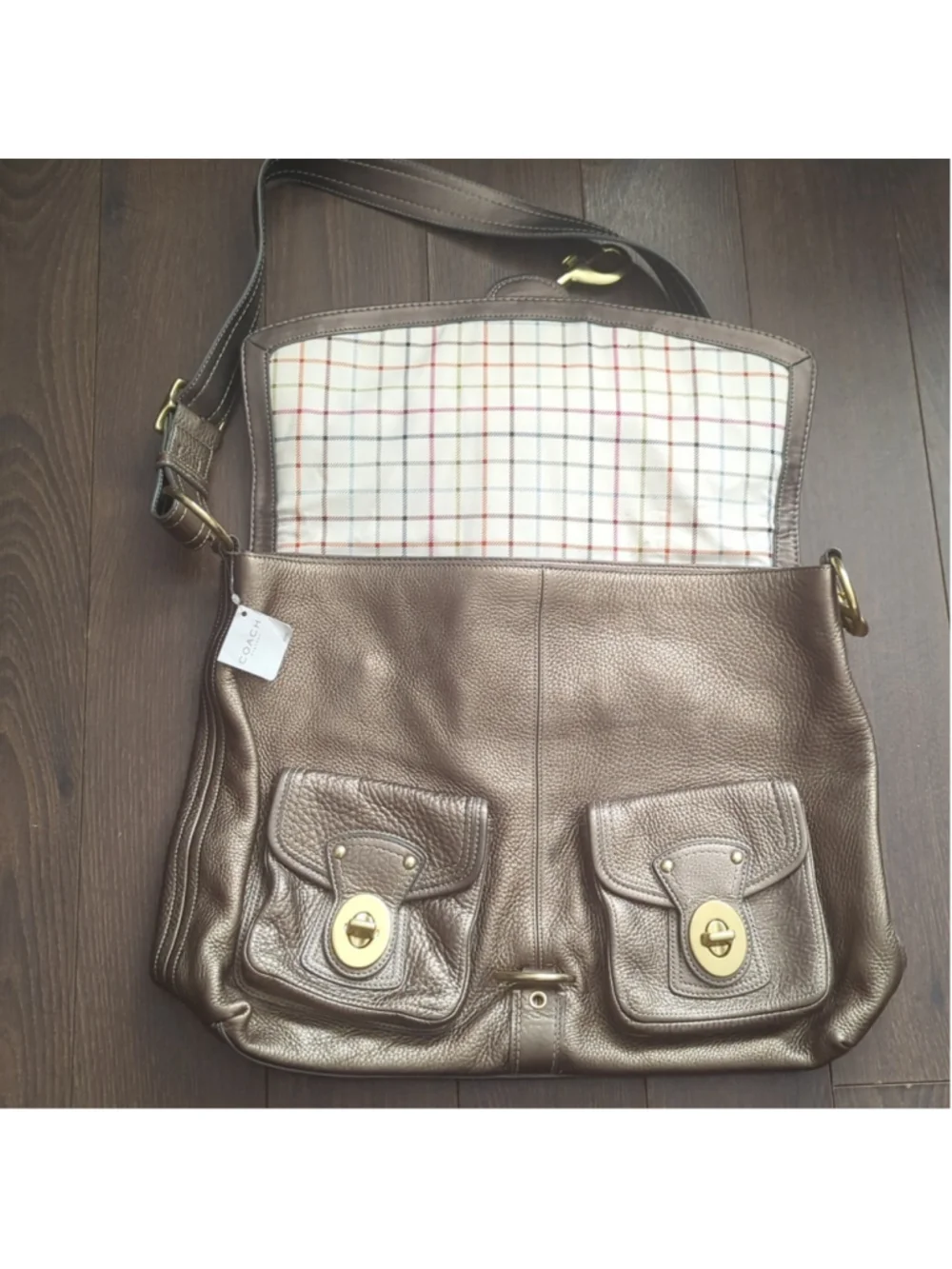 Coach G0982-F14043 Brooklyn EXTRA LARGE Shoulder Bag Messenger Satchel